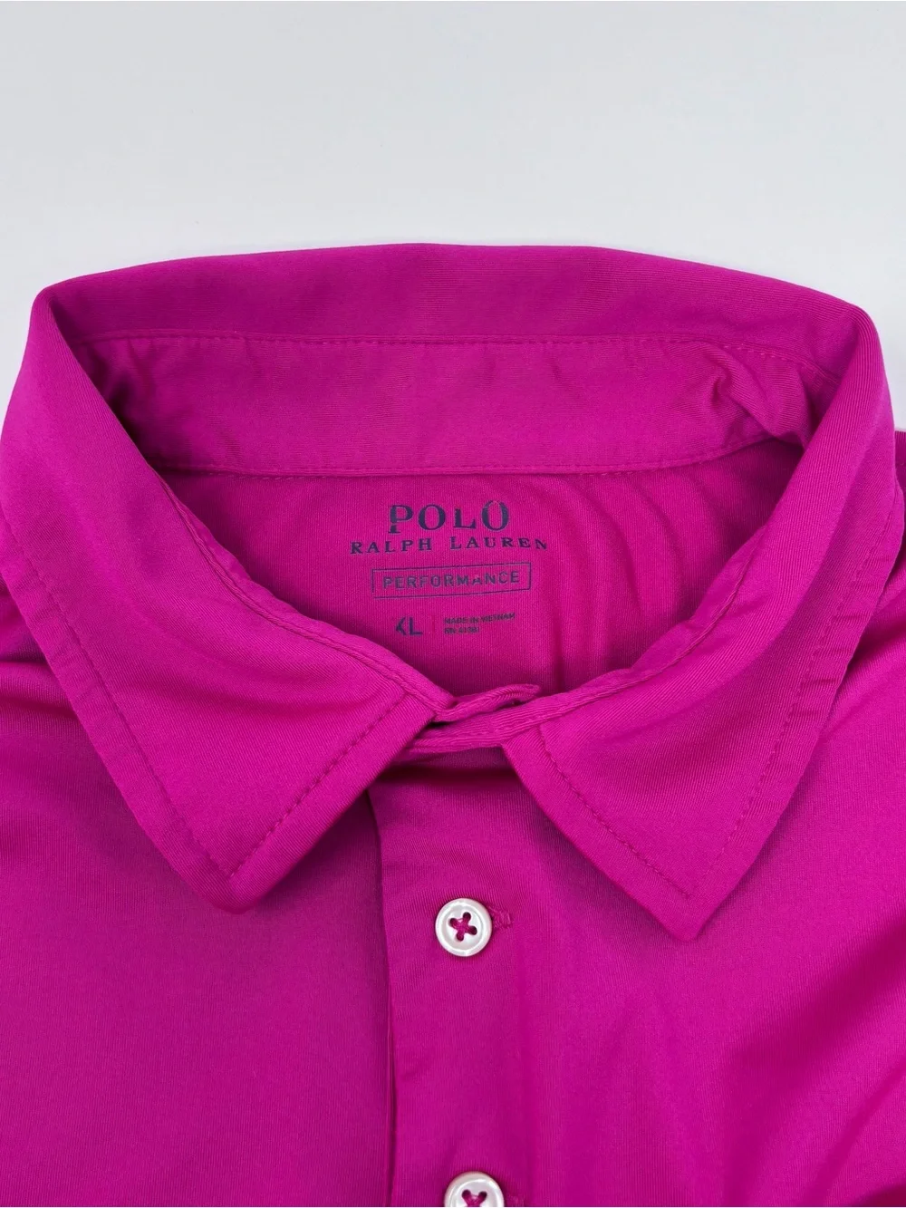 Polo by Ralph Lauren Men's Fuchsia Short-Sleeve Polo Shirt Size XL